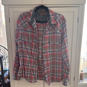 Plaid Button-Up Shirt